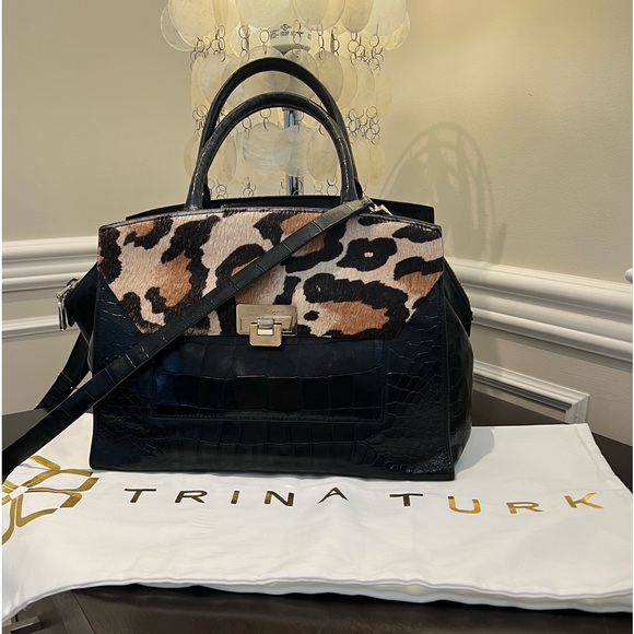 TRINA TURK Crocodile Bag - Picture 1 of 17